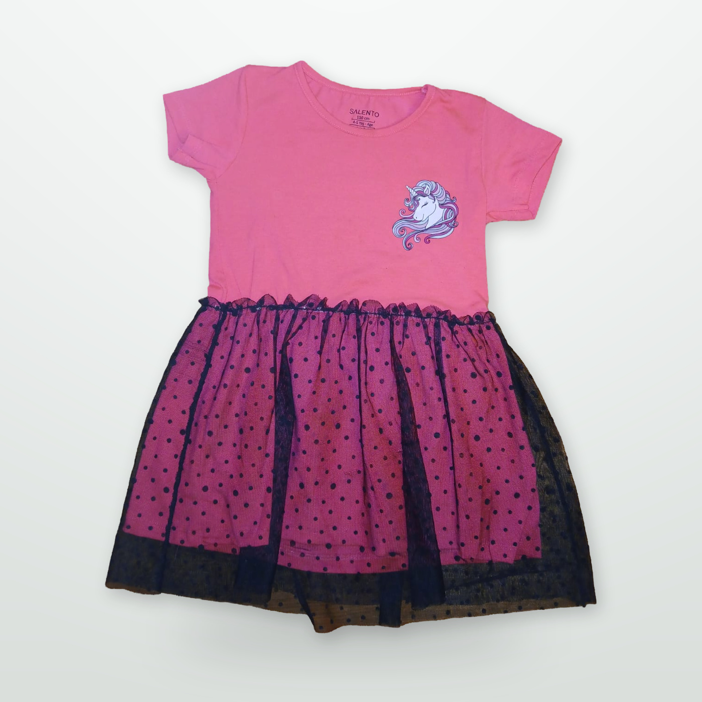 Pinkes Kleid mit Druck