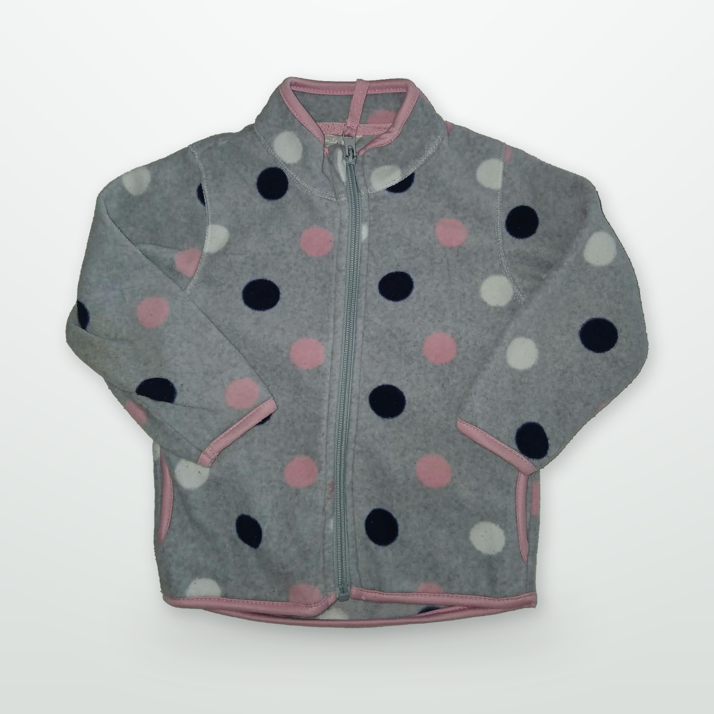 Fleecejacke mit Punkten