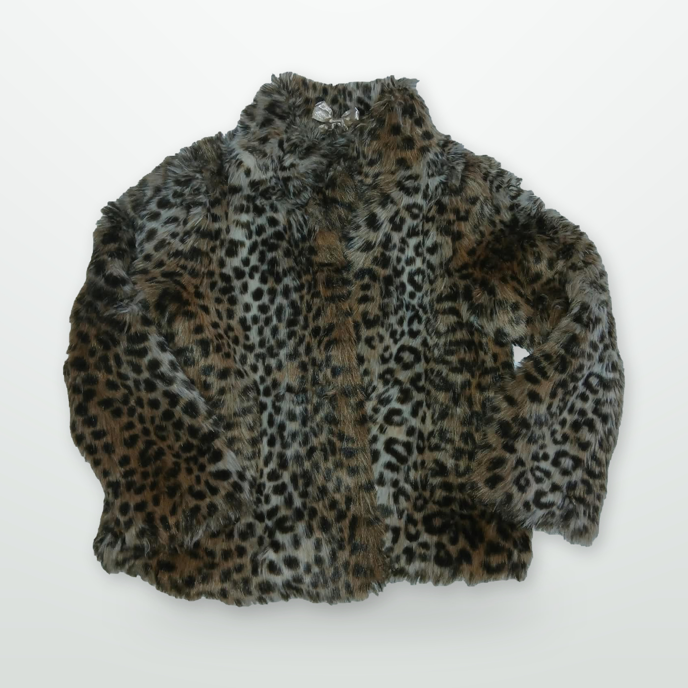 Kunstfelljacke mit Leopardenmuster